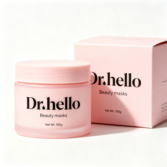 Dr.hello Hydrating Cream Beauty Mask, Plumping Brightening Facial Treatment Mask, Moisturizing Sleep Mask for Dry Sensitive All Skin Types