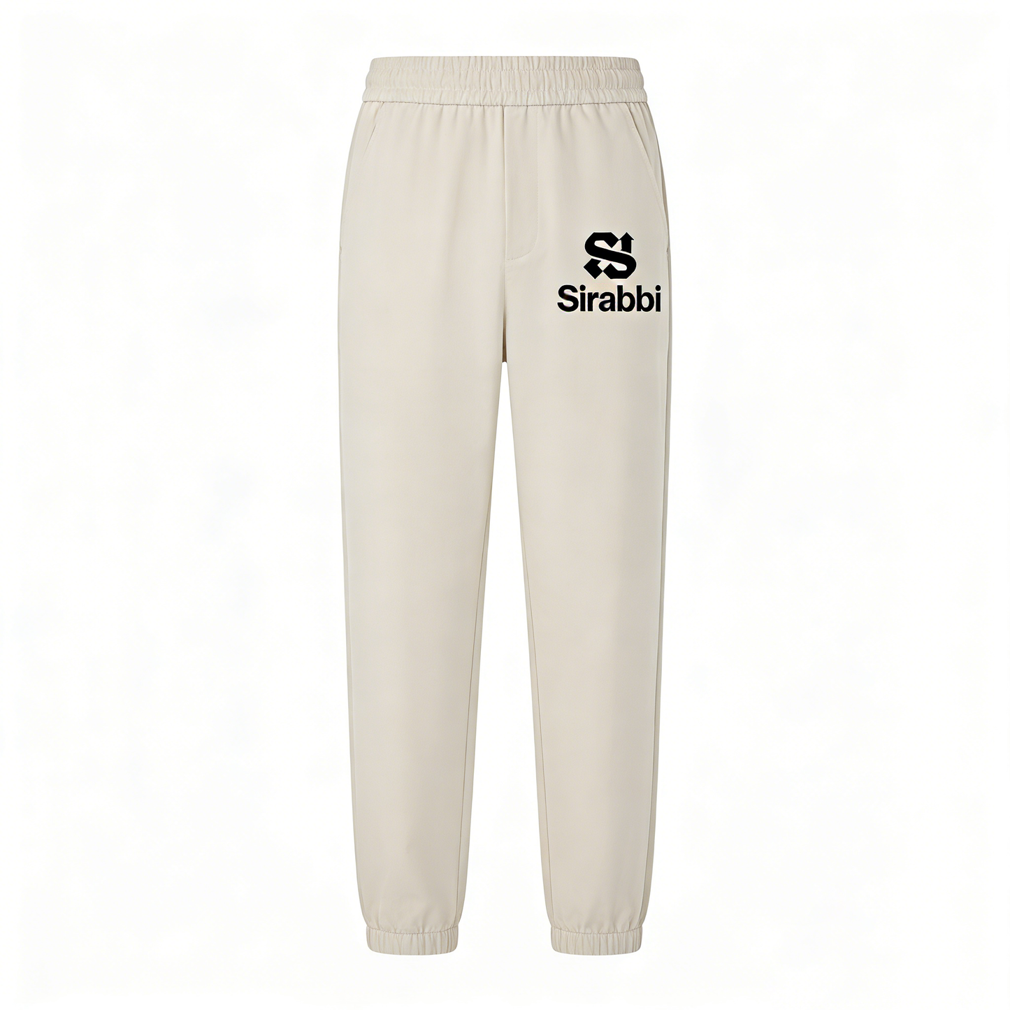 【Sirabbi Logo Print Casual Jogger Pants】—— Comfort & Style for Everyday Wear