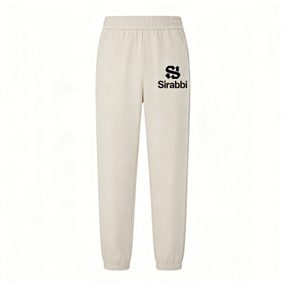 【Sirabbi Logo Print Casual Jogger Pants】—— Comfort & Style for Everyday Wear