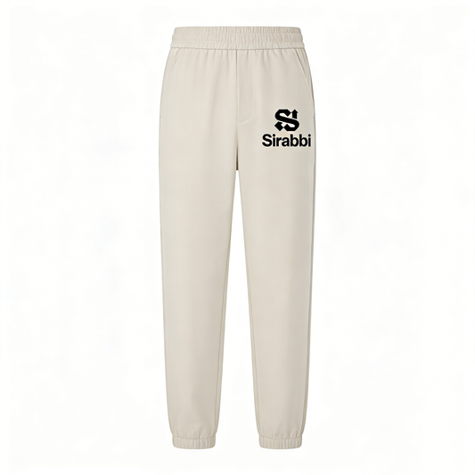 【Sirabbi Logo Print Casual Jogger Pants】—— Comfort & Style for Everyday Wear