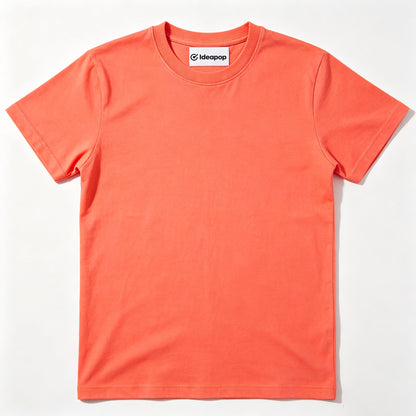 Ideapop Short Sleeve T-Shirt, Classic Crew Neck Cotton Tees, Casual Soft Breathable Basic T-Shirt for Men Women Daily Wear