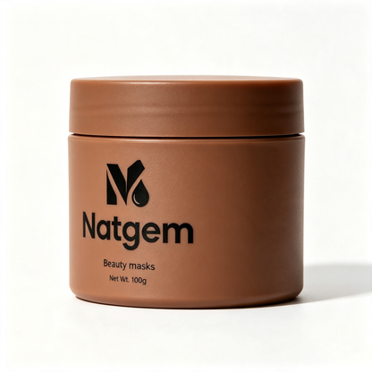 M Natgem Deep‑Cleansing Clay Beauty Mask, Pore Minimizing Hydrating Facial Mask, Natural Skin Care Mask for Oil Control Brightening and Blackhead Removing
