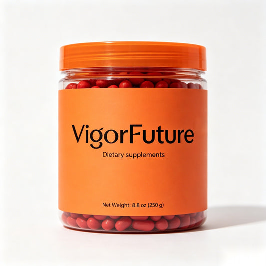 VigorFuture Portable Daily Dietary Supplement Pellets, Refillable Travel Wellness Support for Adults