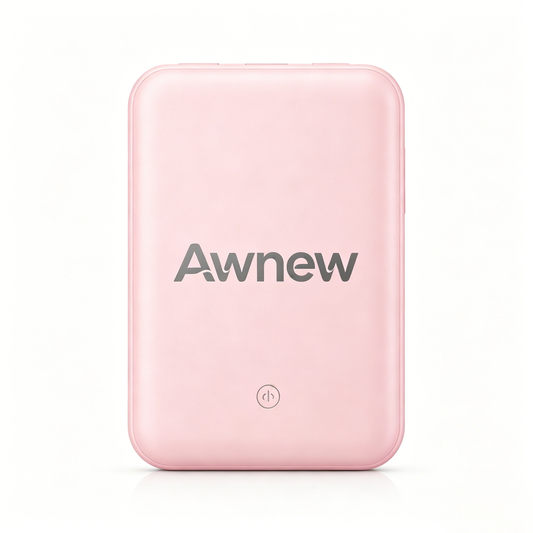 Awnew Slim Portable Charger, Ultra Compact Mini Power Bank, Lightweight External Battery Pack, Travel Pocket-Sized Backup Charger for Outdoor & Daily Use