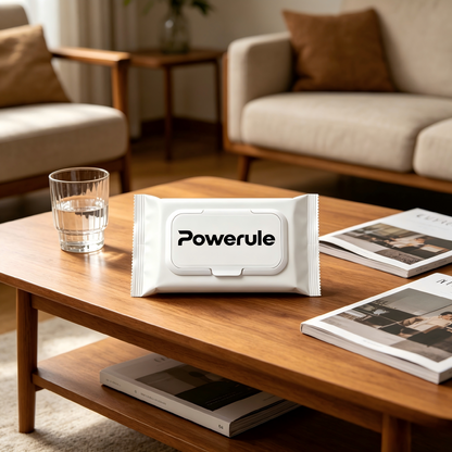 Powerule Disinfecting Wipes, Multi-Surface Cleaning & Sanitizing Wipes, Portable Pack, Alcohol-Free