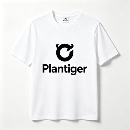 Plantiger Premium Soft Cotton Casual T‑Shirt, Classic Graphic Crew Neck Short Sleeve Tee for Daily Outfit