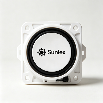Sunlex 12V Square‑Shaped Vehicle Horn, IP65 Waterproof High‑Decibel Automotive Warning Horn, Universal Replacement Speaker for Car, Truck, SUV, Motorcycle, Boat