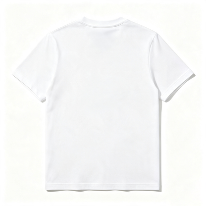 Musichill Basic White Crew Neck T‑Shirt Soft Breathable Cotton Short Sleeve Tops Casual Daily Unisex Tees