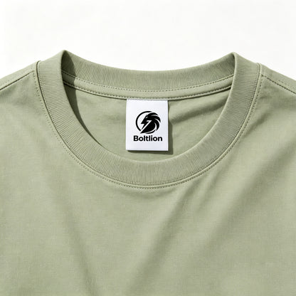 Boltlion Crew Neck Short Sleeve T-Shirt, Classic Basic Cotton Tee, Soft Breathable Casual Top for Men Women Daily Outfits