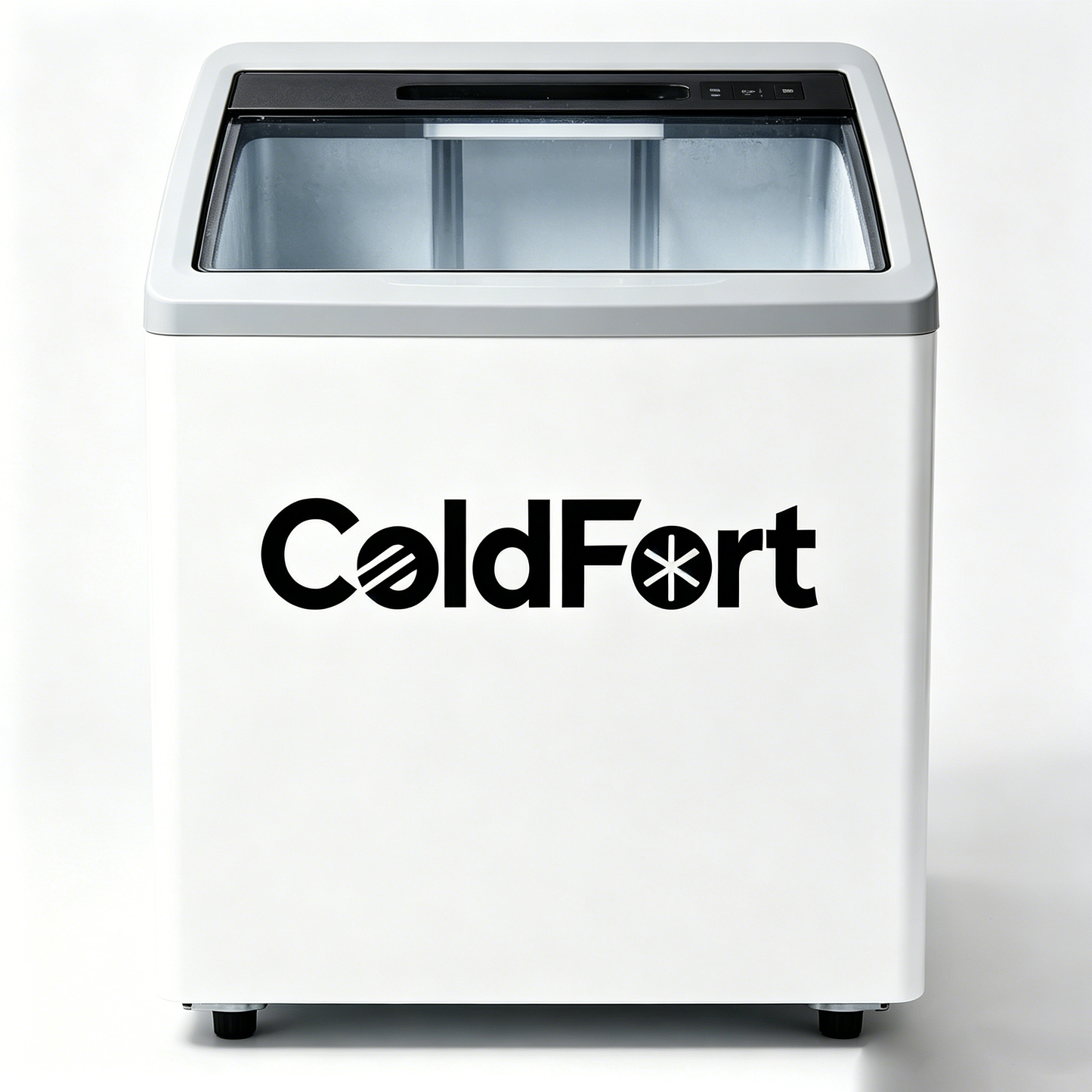ColdFort Portable Countertop Ice Maker Machine, Fast Self-Cleaning Ice Cube Maker with Large Storage Bin, Mobile Rolling Wheels Compact Ice Machine for Home Kitchen Bar Camping RV Office