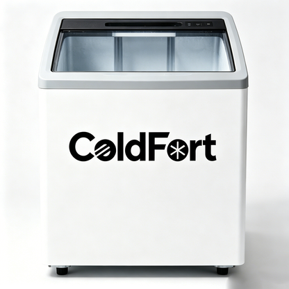 ColdFort Portable Countertop Ice Maker Machine, Fast Self-Cleaning Ice Cube Maker with Large Storage Bin, Mobile Rolling Wheels Compact Ice Machine for Home Kitchen Bar Camping RV Office