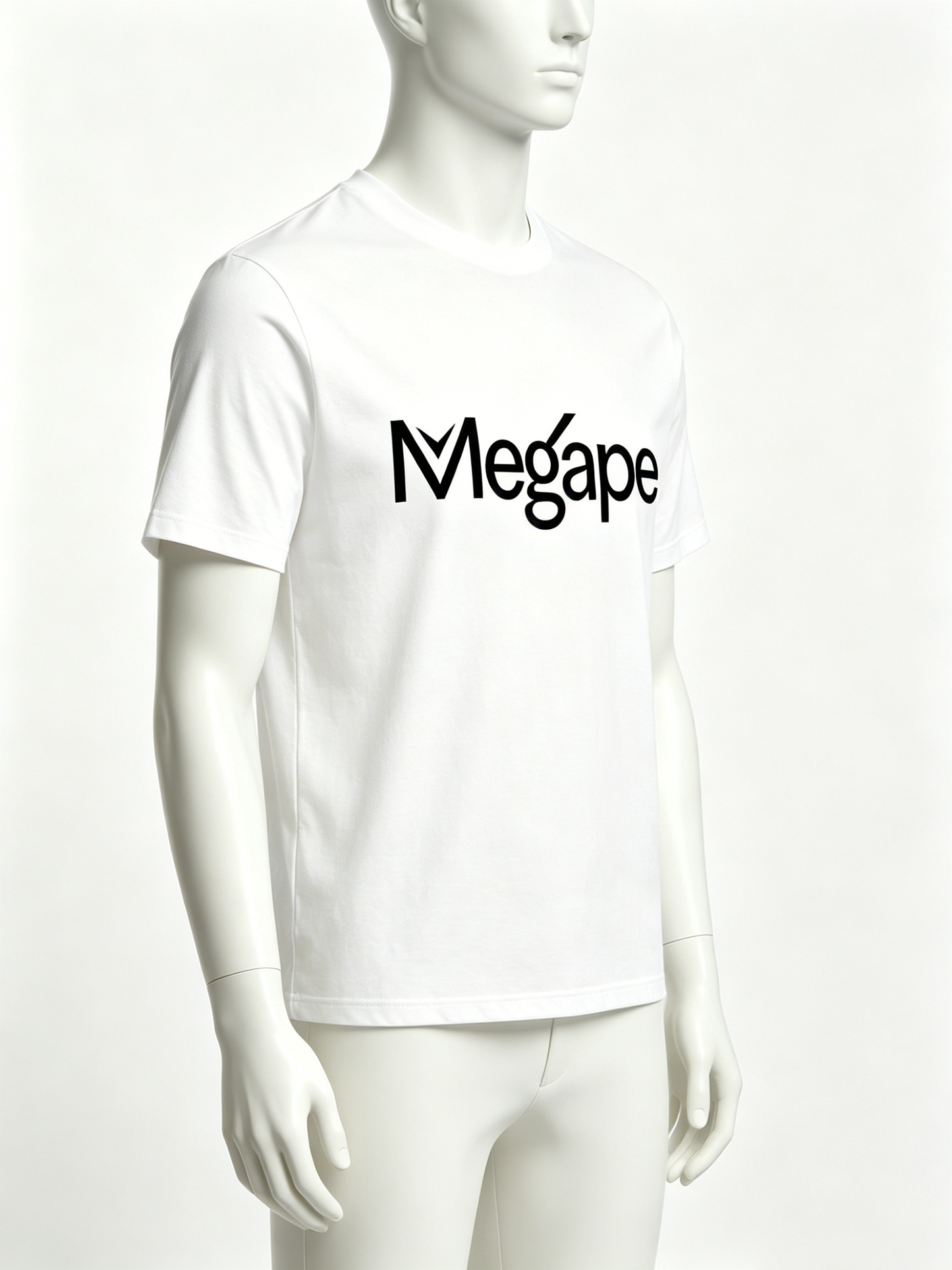 Megape Men’s Classic Crew Neck Short Sleeve T-Shirt, 100% Soft Cotton Casual Basic Tee, Minimal Letter Graphic Everyday Top for Daily Street Workout Wear