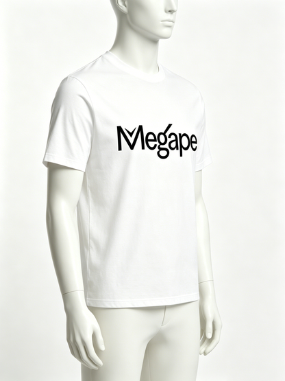 Megape Men’s Classic Crew Neck Short Sleeve T-Shirt, 100% Soft Cotton Casual Basic Tee, Minimal Letter Graphic Everyday Top for Daily Street Workout Wear