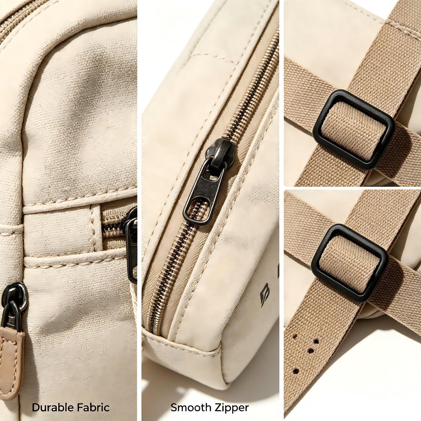 Boiluck Crossbody Bags for Men, Lightweight Canvas Shoulder Bag, Casual Daily Messenger Bag, Adjustable Strap Small Crossbody Bags for Travel Work Outdoor