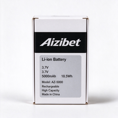 Aizibet Rechargeable Lithium-Ion Battery AZ-5000, 3.7V 5000mAh High Capacity Replacement Li-ion Battery for Electronic Devices
