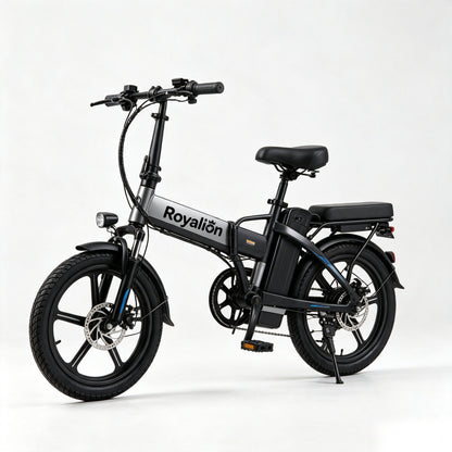 Royalion Folding Electric Bike, Multi-Mode Commuter Electric Bicycle, Eco-Friendly Lightweight E-Bike for Daily Urban Travel & Leisure Riding
