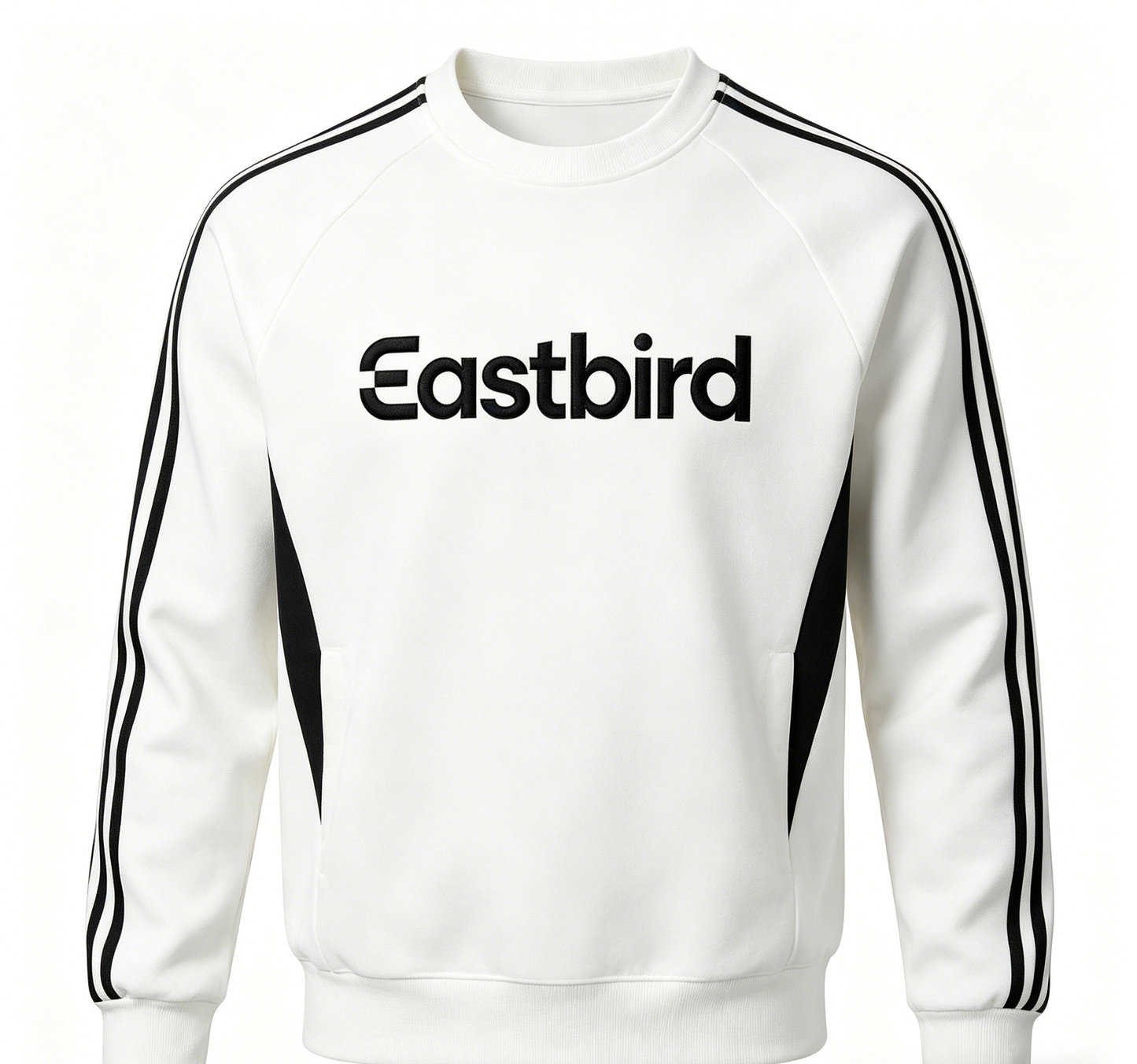 【Eastbird Striped Crew Neck Sweatshirt】—— Sporty Comfort for Daily & Athletic Wear