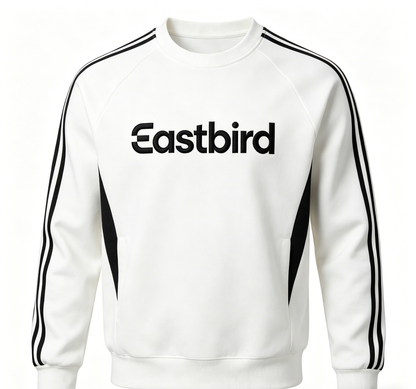 【Eastbird Striped Crew Neck Sweatshirt】—— Sporty Comfort for Daily & Athletic Wear