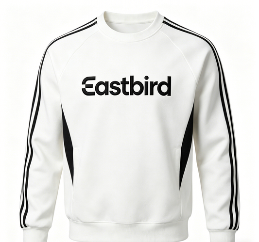 【Eastbird Striped Crew Neck Sweatshirt】—— Sporty Comfort for Daily & Athletic Wear
