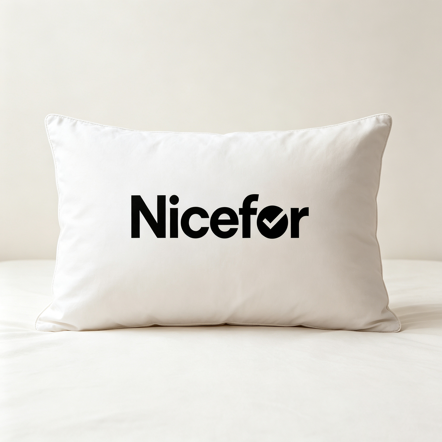 Nicefor Soft Bed Pillow for Sleeping, Fluffy Supportive Rectangle Bed Pillow, Breathable Skin-Friendly Pillow Insert for Side Back Stomach Sleepers, Hotel-Quality Cooling Pillow for Bedroom Guest Room Home Use, Washable Comfort Sleep Pillow