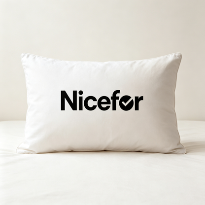 Nicefor Soft Bed Pillow for Sleeping, Fluffy Supportive Rectangle Bed Pillow, Breathable Skin-Friendly Pillow Insert for Side Back Stomach Sleepers, Hotel-Quality Cooling Pillow for Bedroom Guest Room Home Use, Washable Comfort Sleep Pillow