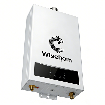 C Wisehom Tankless Gas Water Heater, On-Demand Instant Hot Water Heater, High Efficiency Constant Temperature Water Heater for Home, RV, Cabin