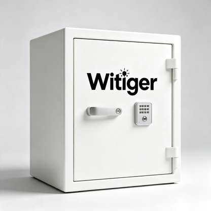 Witiger Digital Security Safe Box, Home Office Steel Safe with Electronic Keypad & Removable Shelf, Fireproof Anti-Theft Storage Cabinet for Cash Jewelry Documents