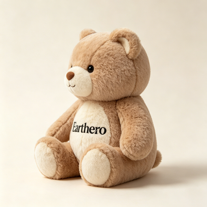 【Earthero Two-Tone Teddy Bear】—— Soft Warm Companion Doll for Gift & Home Decor