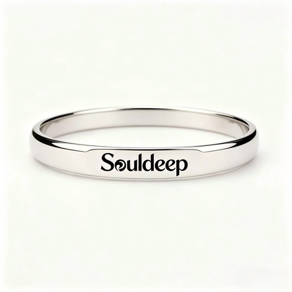 Souldeep Classic Polished Bangle Bracelet for Women Men, Solid High Gloss Stainless Steel Cuff Bangle, Minimalist Plain Silver Tone Wrist Jewelry, Daily Stackable Bracelet Gift for Birthday Anniversary Holiday