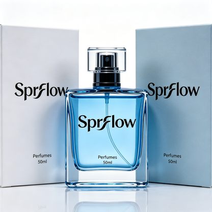 Sprflow Eau de Toilette, Fresh Aquatic Blue Ocean Scent Long Lasting Cologne, Light Daily Fragrance for Dating Office Travel