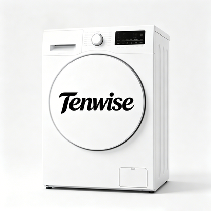 Tenwise Front Load Washing Machine, Multi-Function Digital Control Laundry Washer, Energy Efficient Quiet Operation Compact Washing Machine for Apartment, Family & Small Space