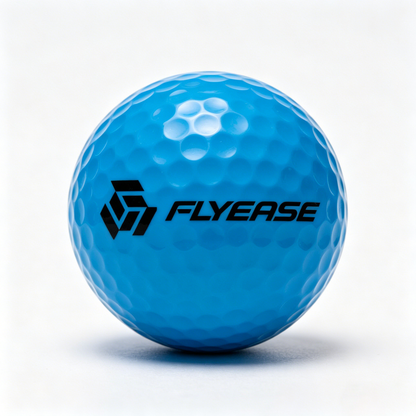 FLYEASE Golf Balls 12 Pack, High Performance Distance Balls, Low Spin, Soft Feel for Swing Control, Premium Matte Blue Golf Balls