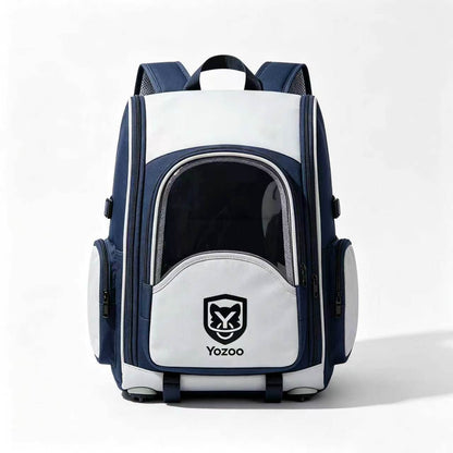 Yozoo Pet Backpack Carrier, Breathable Transparent Window Pet Travel Backpack, Foldable Pet Carrier Backpack for Small Cats Dogs Outdoor Walking Camping Trip