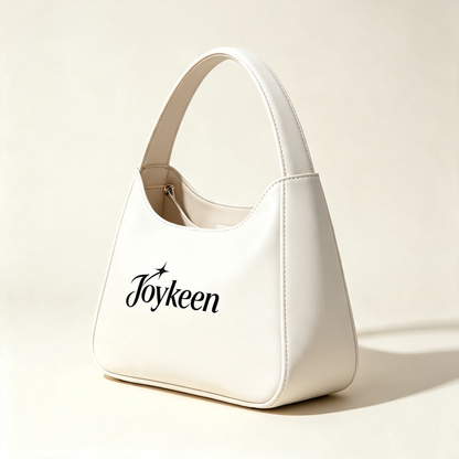 Joykeen Soft Vegan Leather Hobo Handbag for Women, Minimalist White Top‑Handle Shoulder Purse, Spacious Everyday Carry‑on Bag For Commute, Travel & Social Occasions