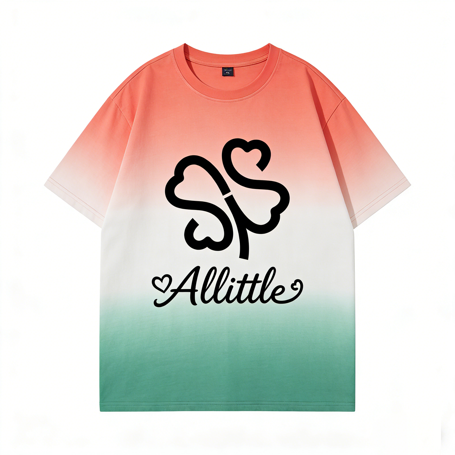 【Allittle Gradient Clover T-Shirt】—— Stylish & Comfortable Casual Wear Essential