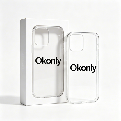 Okonly Clear Shockproof Phone Case, Slim Transparent Protective Cell Phone Cover, Anti-Yellow Soft TPU Bumper Case for Smartphone Daily Protection