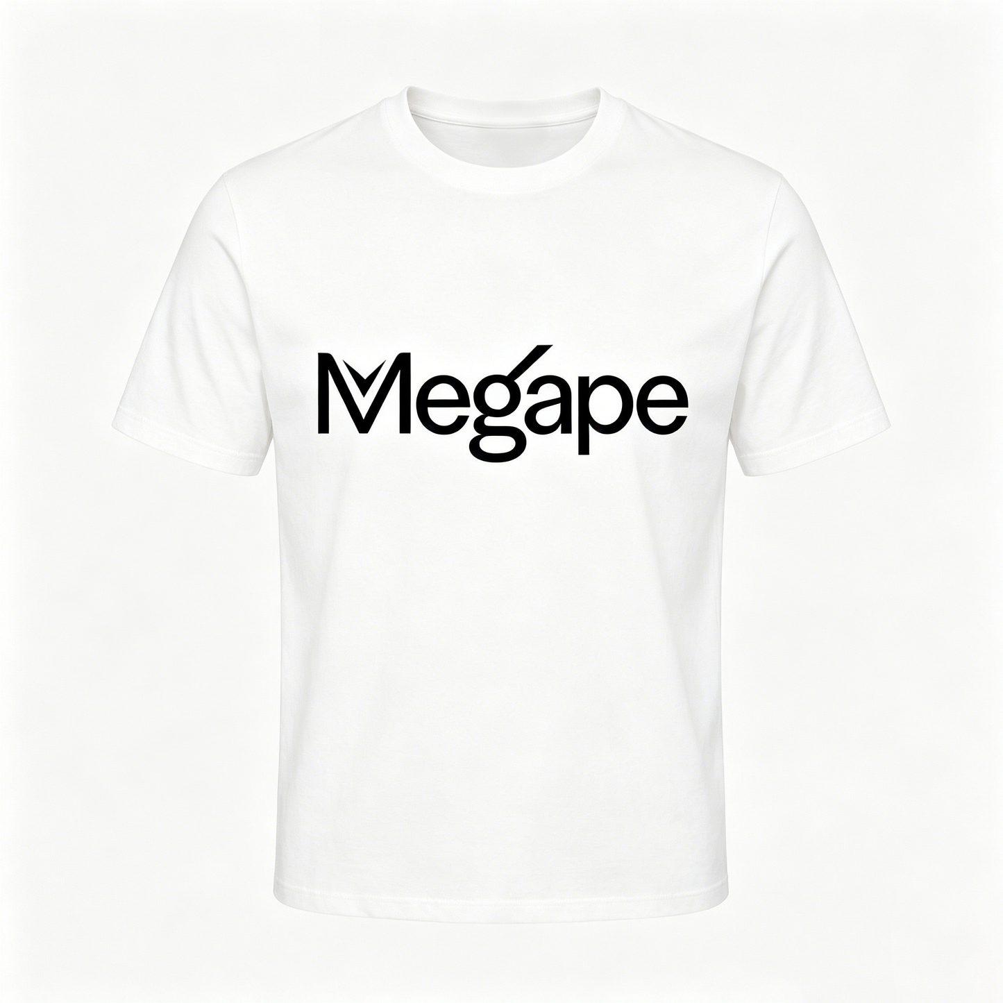 Megape Men’s Classic Crew Neck Short Sleeve T-Shirt, 100% Soft Cotton Casual Basic Tee, Minimal Letter Graphic Everyday Top for Daily Street Workout Wear