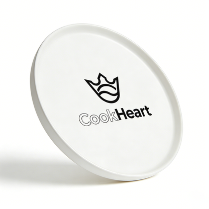 【CookHeart Minimalist Ceramic Dinner Plate】—— Timeless Style for Everyday Dining