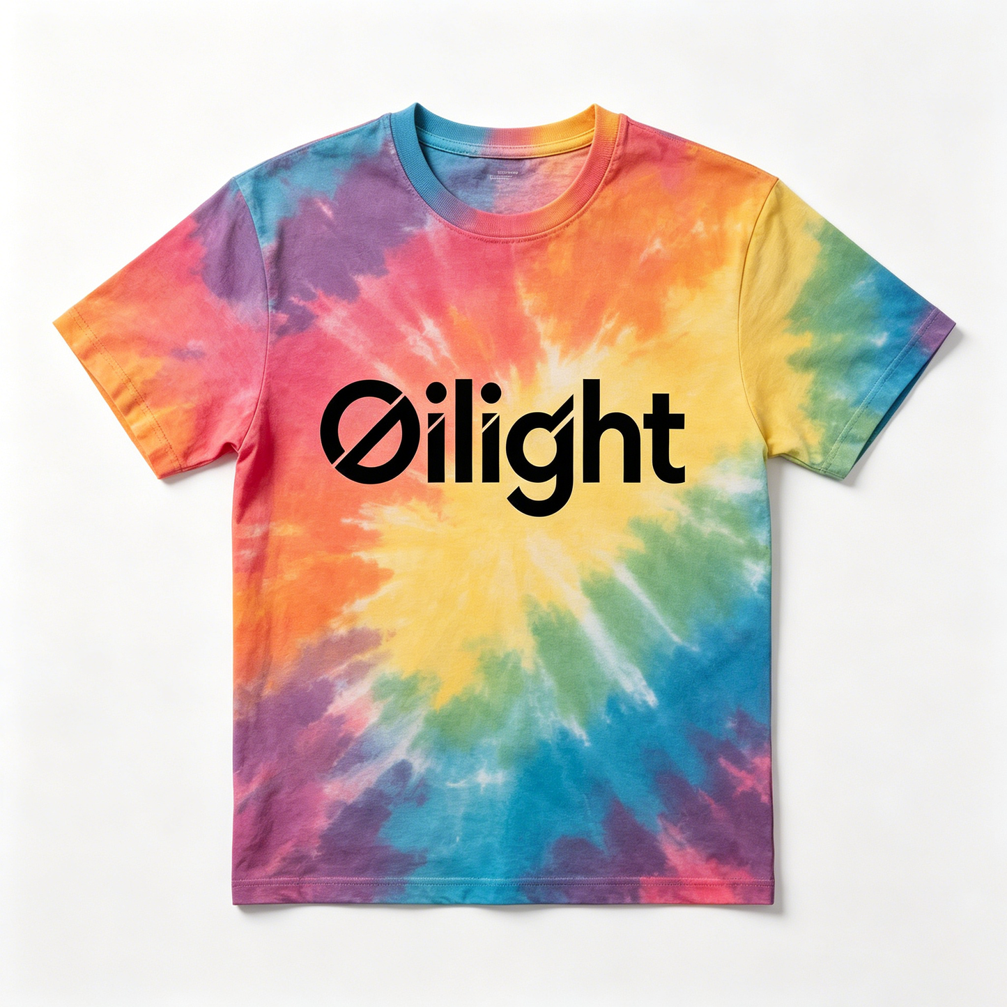 【Oilight Rainbow Tie-Dye T-shirt】—— Trendy Blend of Street Style & Daily Comfort