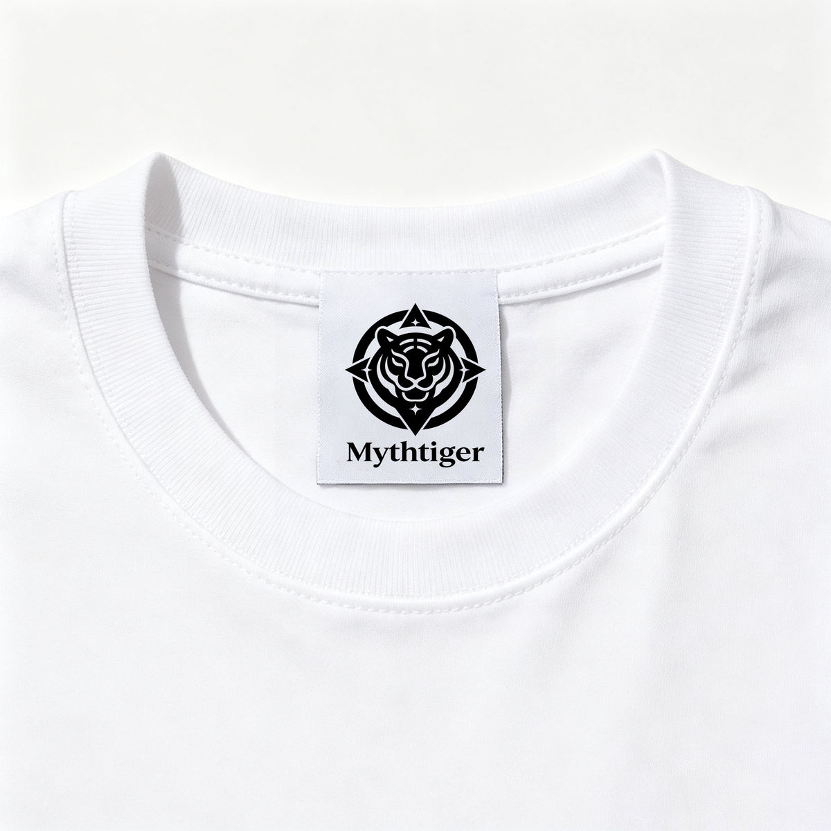 Mythtiger Men's Short Sleeve Crew Neck T-Shirt, Solid White Basic Casual Tee, Soft Breathable Cotton T Shirt for Daily Wear Outdoor Activities