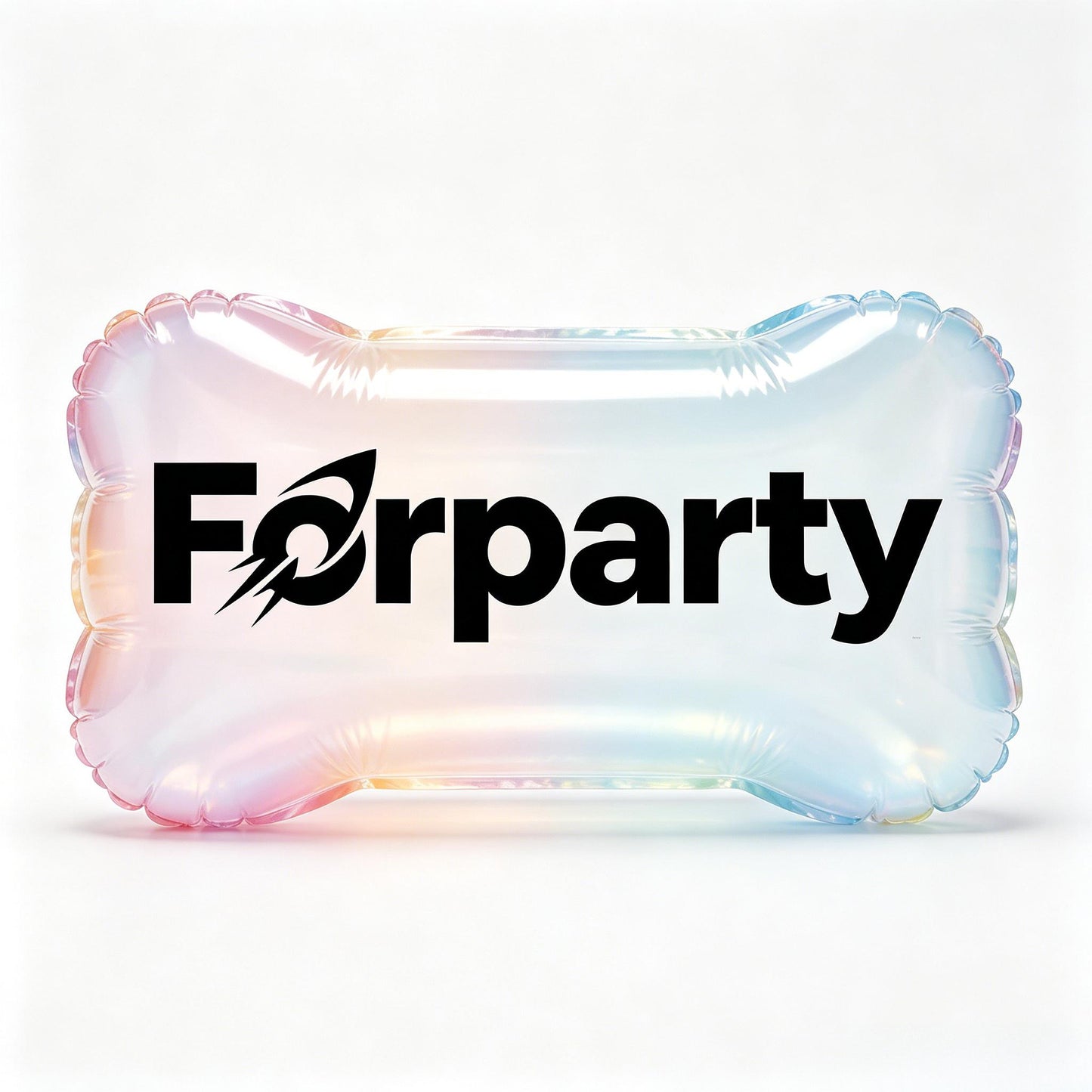 Forparty Iridescent Bone Shaped Foil Balloons, Large Aluminum Mylar Balloon Decorations for Birthday Wedding Holiday Party, 5 Packs Party Supplies