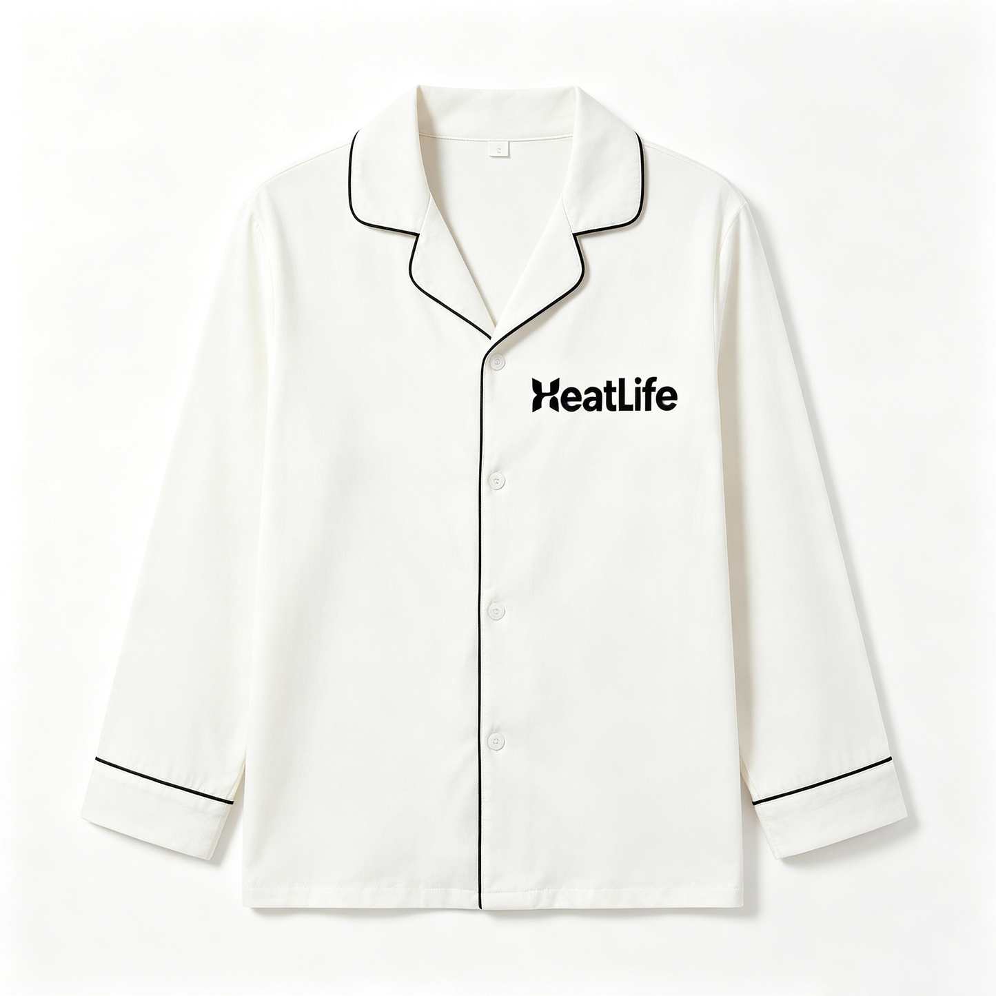 【HeatLife Minimalist White Pajama Set】—— Cozy Elegance for Your Nighttime Routine