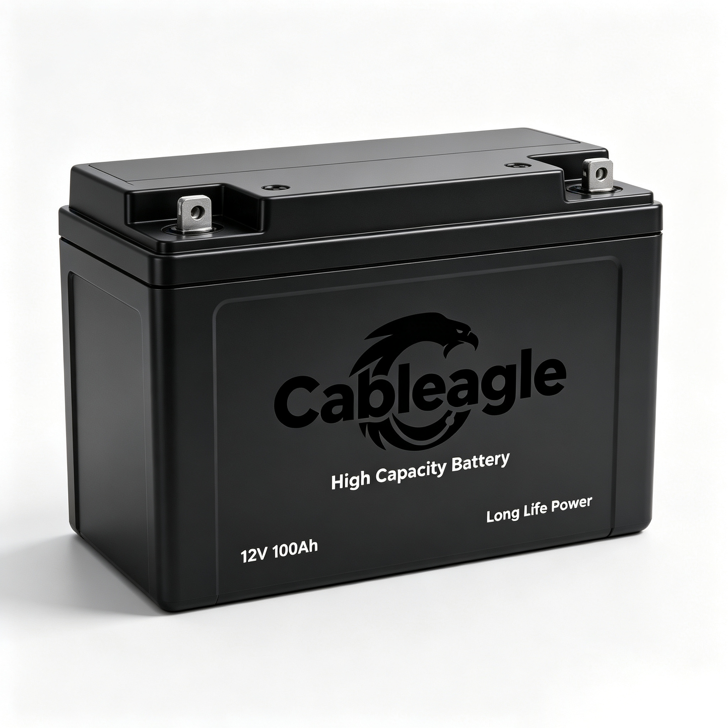 Cableagle High Capacity Rechargeable Battery, Long Life Power Supply for Solar, RV, Boat, Off-Grid System