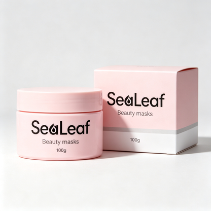 SeaLeaf Pink Cream Beauty Mask, Hydrating Brightening Facial Mud Mask for Dull Dry Skin, Deep Pore Cleansing Moisturizing Face Mask, Gentle Skin Care Mask for Women Daily Skincare, Ideal Self Care & Gift for Her
