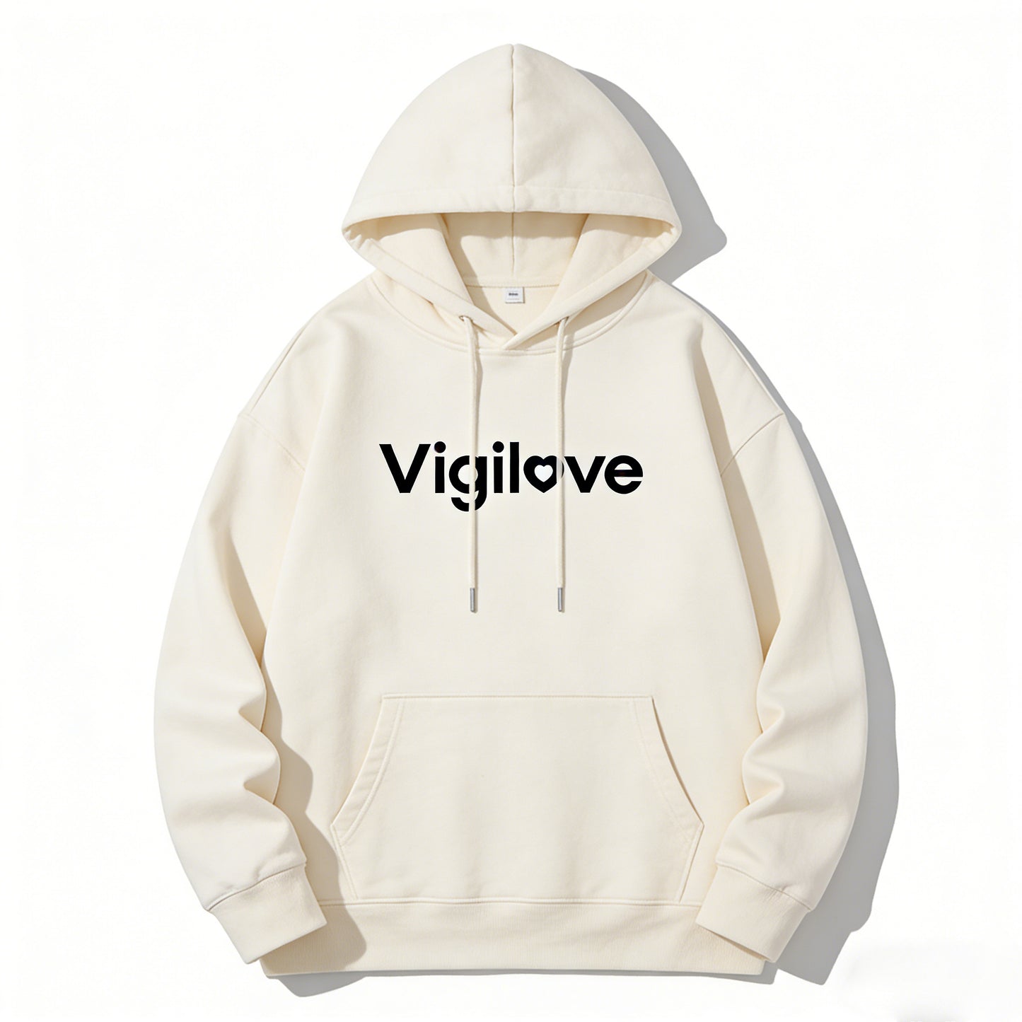【Vigilove Heart Logo Pullover Hoodie】—— Cozy Comfort & Minimalist Style for Everyday Wear