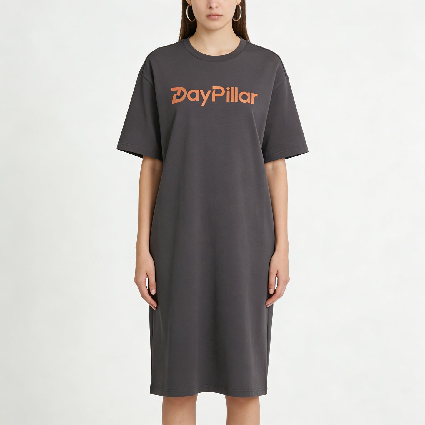 【DayPillar Logo T-Shirt Dress】—— Casual Comfort & Minimalist Style