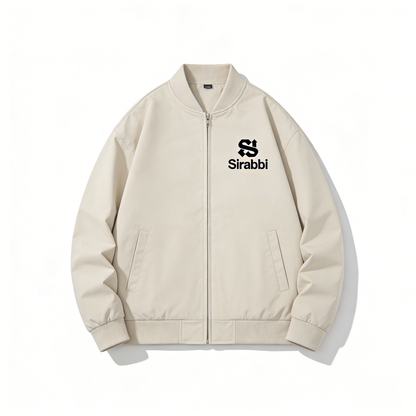 【Sirabbi Logo Print Bomber Anorak】—— Timeless Outerwear for Versatile Style