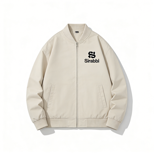 【Sirabbi Logo Print Bomber Anorak】—— Timeless Outerwear for Versatile Style