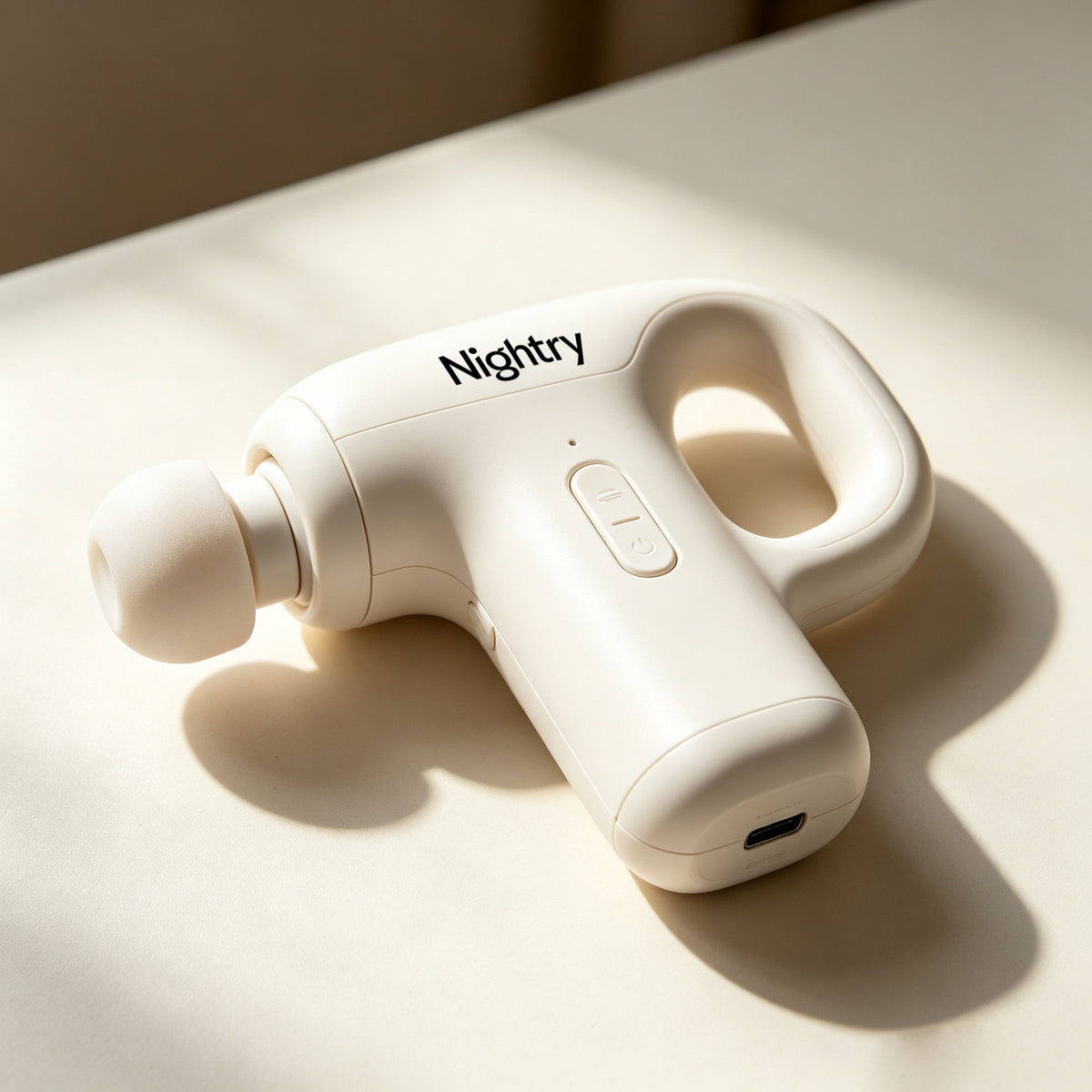 Nightry Hand‑Held Deep Tissue Massage Gun, USB‑C Rechargeable Small Muscle Massager for Gym, Office, Home Use, Premium Gift Box