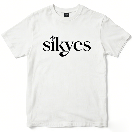 【sikyes Logo Print T-shirt】—— Timeless Casual Wear for Daily Style